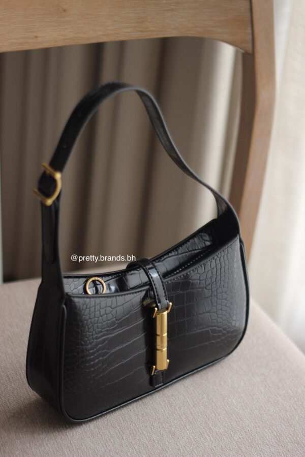 Cesia Croc-Effect Metallic-Accent Shoulder Bag - Image 2