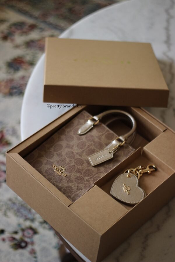 Boxed mini tote bag coach - Image 4