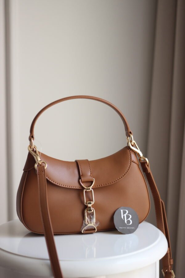 Agatha Chain-Accent Hobo Bag