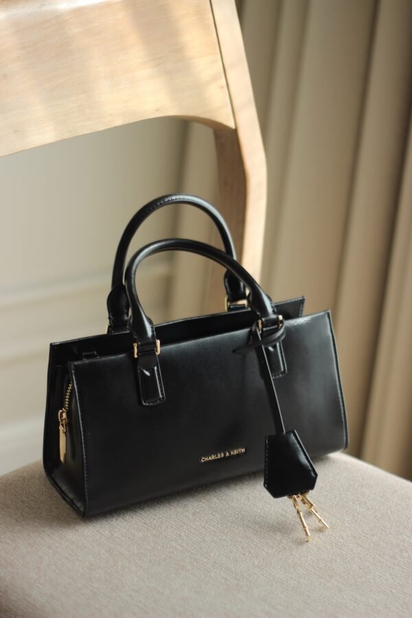 Charles and Keith Mini Kerry Tote Bag - Black