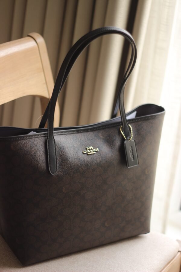 Coach City Tote Bag In Signature Canvas
