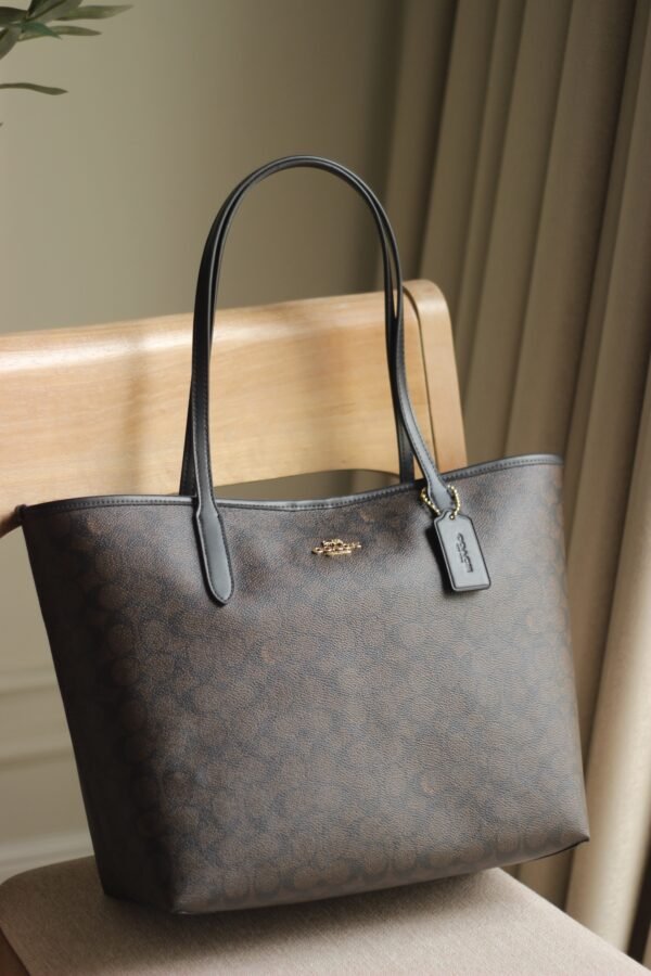 Coach City Tote Bag In Signature Canvas - Image 3
