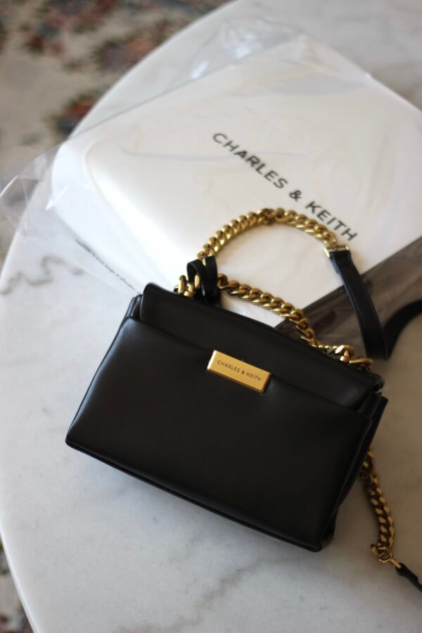 Mini Kerry Chain-Handle Crossbody Bag - Black - Image 3