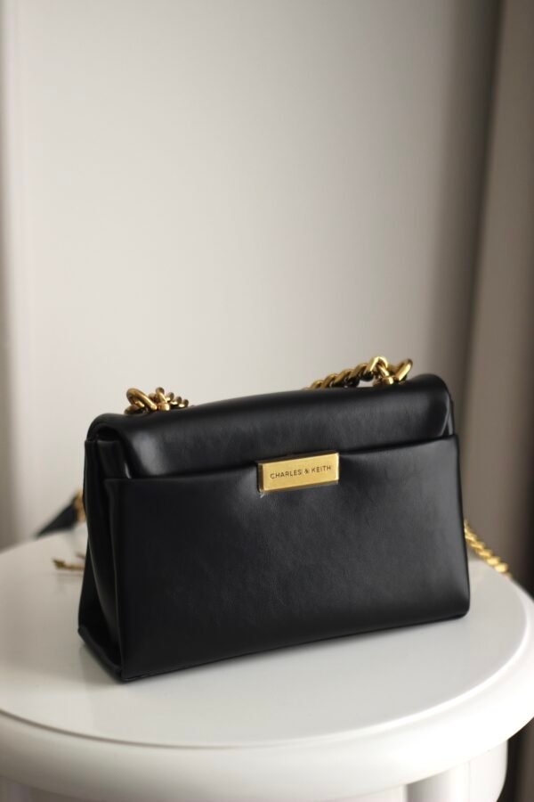 Mini Kerry Chain-Handle Crossbody Bag - Black - Image 2