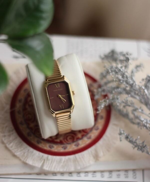 Anne klein - Gold & plum watch - Image 2