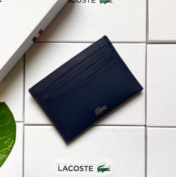 Lacoste card holder navy blue