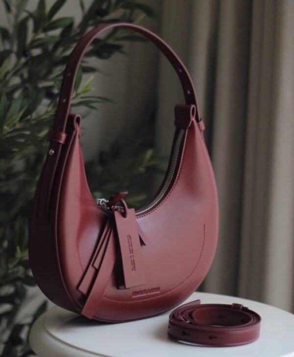 Charles & Keith burgundy bag