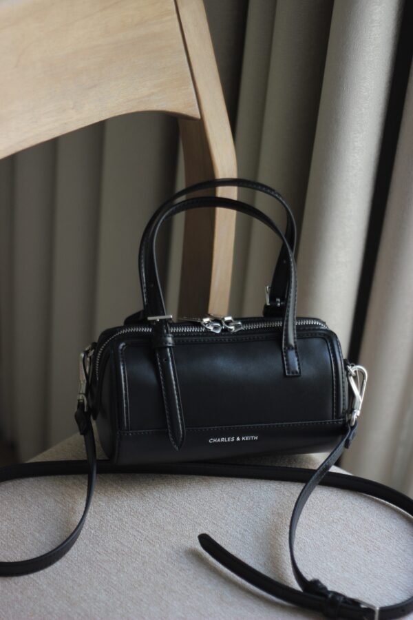 Charles & keith - Enola Bowling Bag - Noir