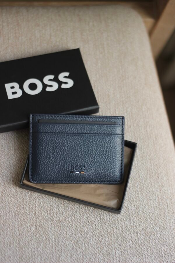 Boss - cardholder navy blue