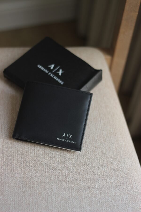 Armani exchange wallet black