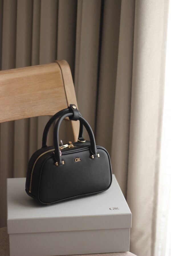 Leather Bowling Bag - Black CHARLES & KEITH - Image 2