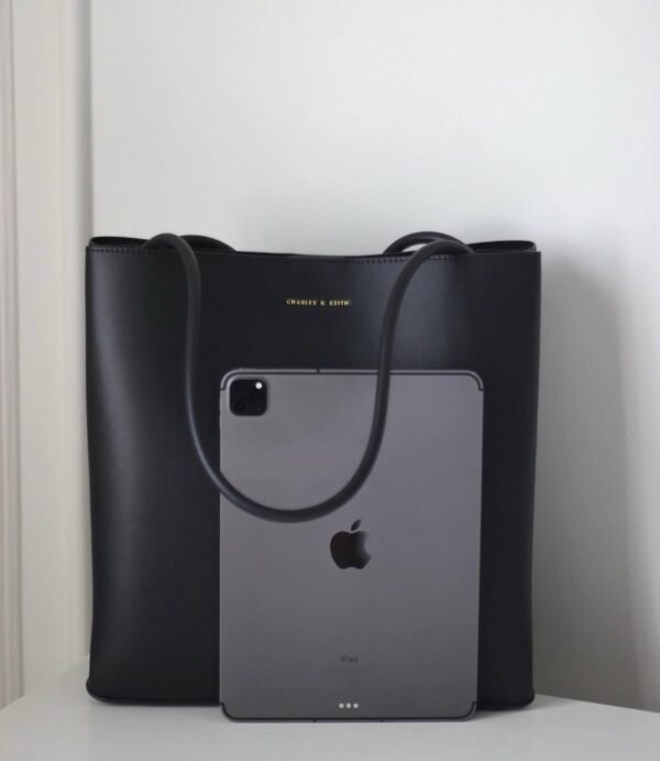 Charles & keith tote bag - black - Image 3