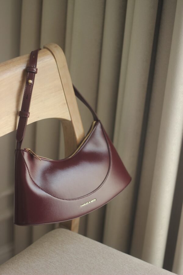 Charles & keith - Sigrid Shoulder Bag - Mulberry Plum - Image 3
