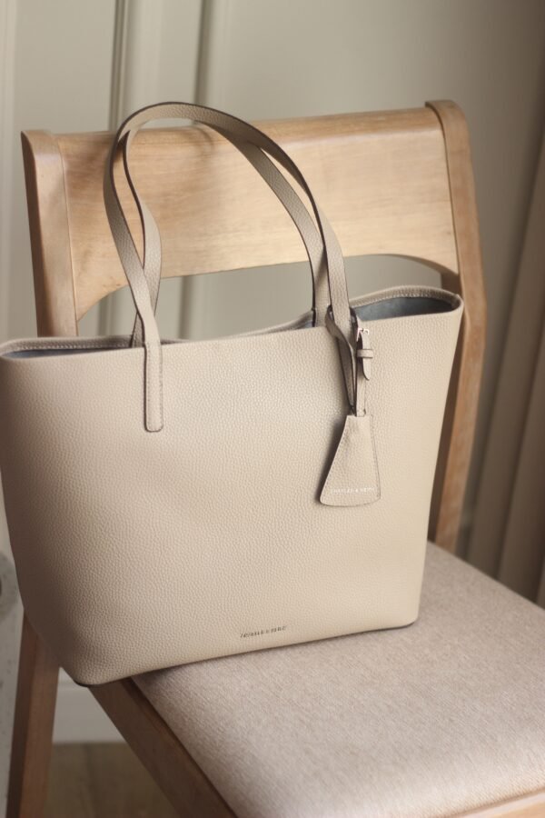 Charles & Keith Beryl Tote Bag - Taupe