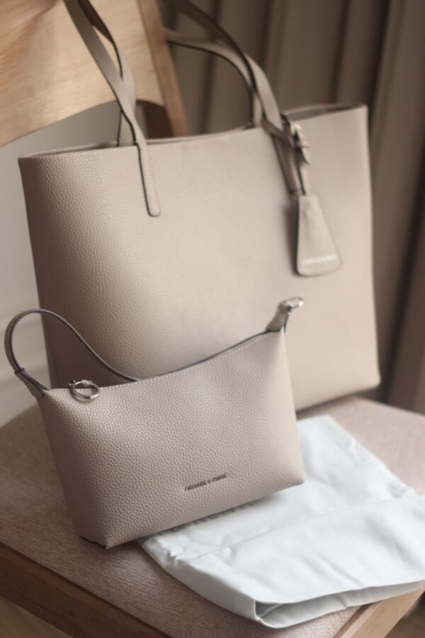 Charles & Keith Beryl Tote Bag - Taupe - Image 2