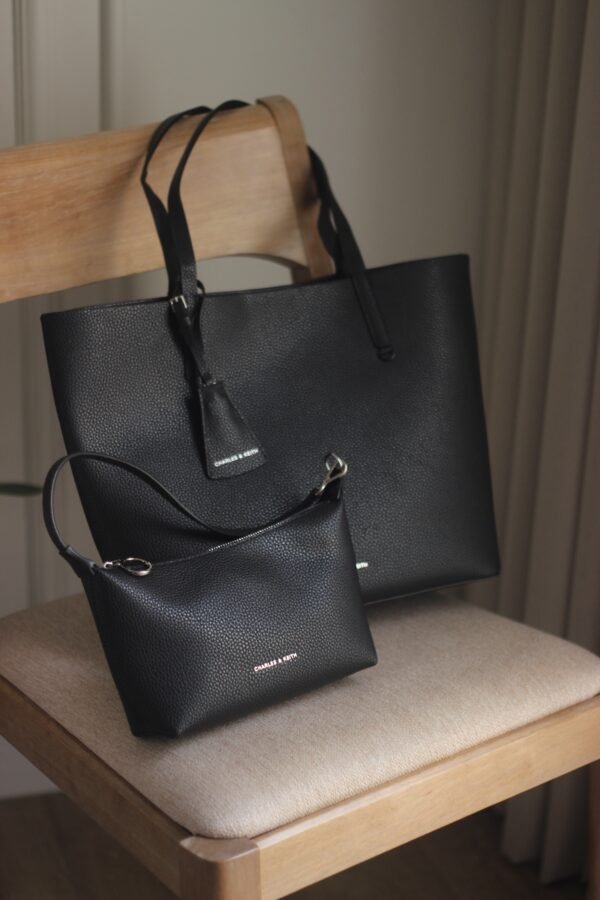 Charles & keith tote bag black - Image 2