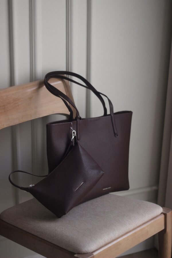 Tote bag charles & keith - plum