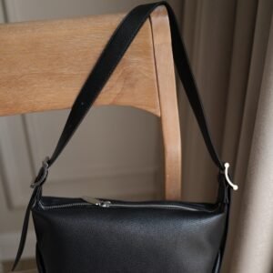 Larsen Buckle-Strap Slouchy Shoulder Bag
