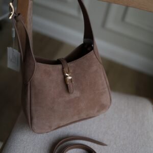 Mini Adalyn Recycled Suede Metallic - Mocha Brown