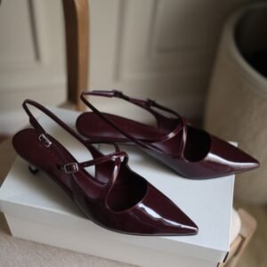 CHARLES KEITH BURGUNDY HEELS