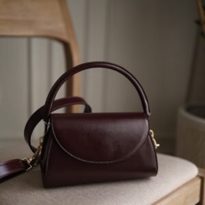 Kaila Front-Flap Top Handle Bag - Wineberry Red