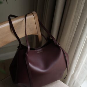 calla tote bag xl - burgundy