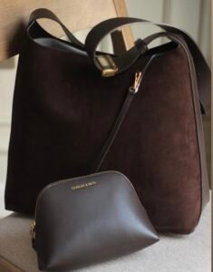 CHARLES&KEITH ESPRESSO BROWN TOTE BAG WITH WALLET