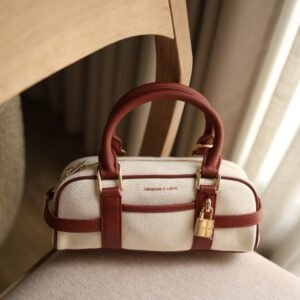 Scottie Canvas Bowling Bag - Brick - Charles and keith