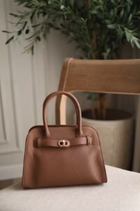 Aubrielle belted bag - chocolate charles and keith - Medium