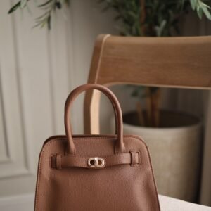 Aubrielle belted bag - chocolate charles and keith - Medium