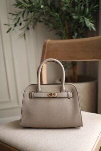 Aubrielle belted bag - taupe charles and keith medium