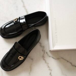 CHARLES&KEITH- black Loafers