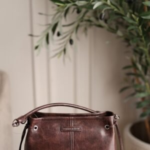 Noane Top Handle Bag - Distressed Coffee