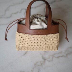 Girls' Ida Knitted Mini Bag - Beige