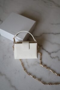 Bosie Metallic Micro Bag cream