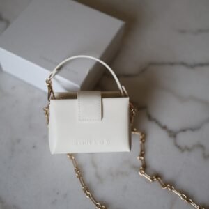 Bosie Metallic Micro Bag cream
