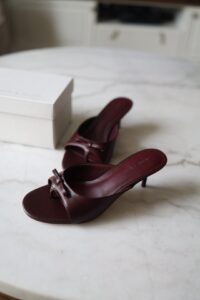 CHARLES KEITH BURGUNDY HEELS