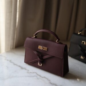 Tricha Knotted-Belt Top Handle Bag