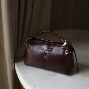 Noane Top Handle Bag - Wineberry Red