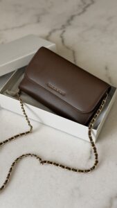 Charles&keith long wallet - brown